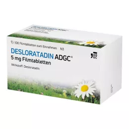DESLORATADIN-ADGC 5 mg kalvopäällysteiset tabletit, 100 kpl