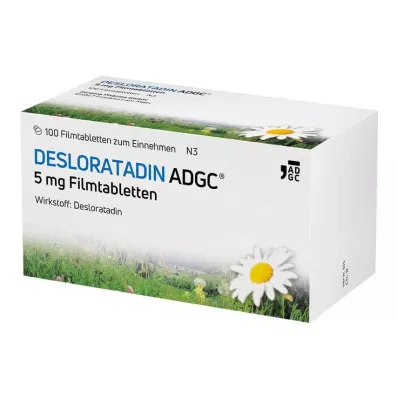 Desloratadiini-ADGC 5 mg kalvopäällysteiset tabletit, 100 kpl