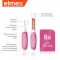 ELMEX Hammasväliharjat ISO koko 0 0,4 mm vaaleanpunainen, 8 kpl