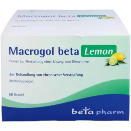 MACROGOL beta Lemon Suun kautta annosteltava valmiste, 50 kpl