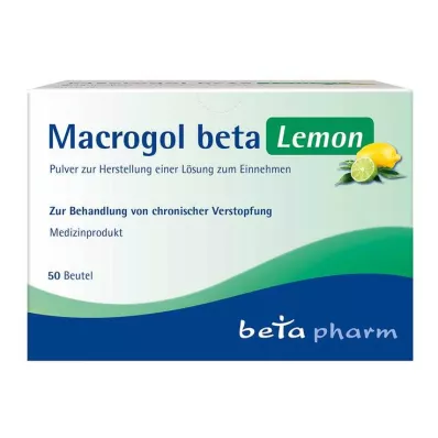 MACROGOL beta Lemon Suun kautta annosteltava valmiste, 50 kpl MACROGOL beta Lemon Suun kautta annosteltava valmiste, 50 kpl