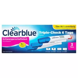 CLEARBLUE Raskaus TripleCheck ultra-varhainen, 3 kpl