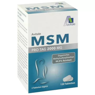 MSM 2000 mg tabletit, 120 kpl MSM 2000 mg tabletit, 120 kpl