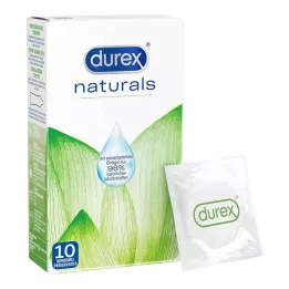 DUREX naturals kondomit vesipohjaisella liukuvoiteella, 10 kpl