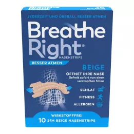 BESSER Breathe Breathe Right nenätulppa normaali beige, 10 kpl