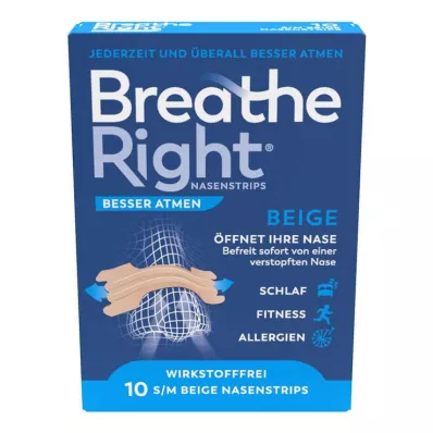 BESSER Breathe Breathe Right nenätulppa normaali beige, 10 kpl