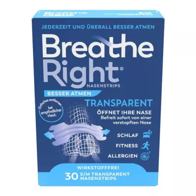 BESSER Breathe Breathe Right nenämahaletku normaali transp., 30 kpl