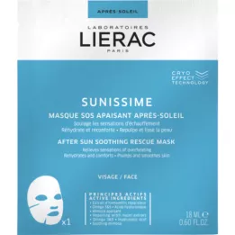 LIERAC Sunissime Soothing After Sun SOS Naamio, 1X18 ml