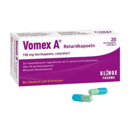 VOMEX A Hitaasti vapautuvat kapselit, 20 kapselia