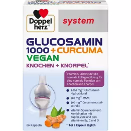 DOPPELHERZ Glukosamiini 1000+Curcuma vegaani syst.Kps., 60 kpl