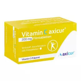 VITAMIN C AXICUR 200 mg kalvopäällysteiset tabletit, 100 kpl