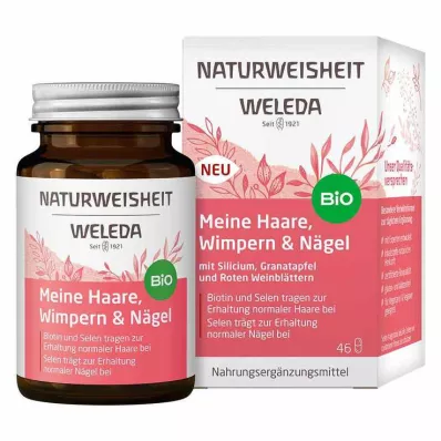 Weleda Natural Wisdom My Hair Eyelashes & Nails kapselit, 46 kpl Weleda Natural Wisdom My Hair Eyelashes & Nails kapselit, 46 kpl