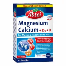 ABTEI Magnesium Kalsium+D+K tabletit, 42 kpl