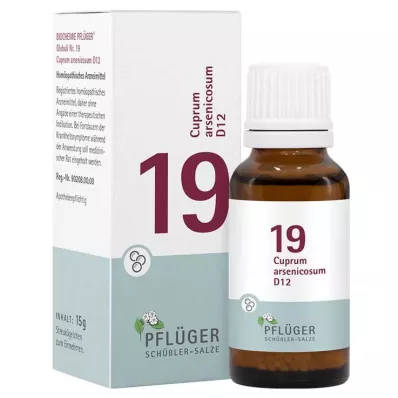 Biochemistry Pflueger 19 Cuprum arsenicosum D 12 pallot, 15 g