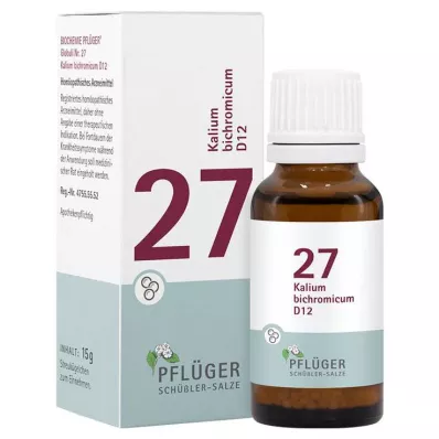 Biochemistry Pflueger 27 Kalium bichromicum D 12 pallot, 15 g