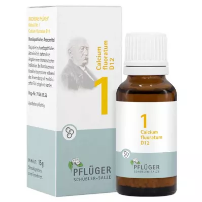 Biochemistry Pflueger 1 Calcium fluoratum D 12 pallot, 15 g