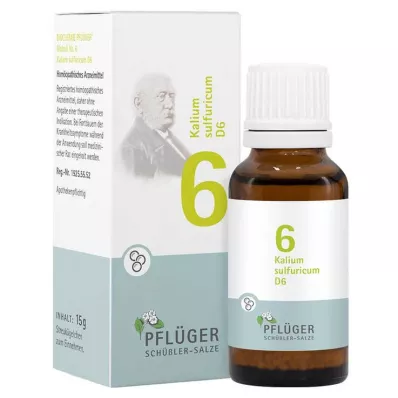 Biochemistry Pflueger 6 Kalium sulfuricum D 6 -pallot, 15 g
