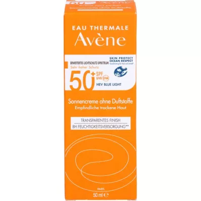 AVENE Aurinkovoide SPF 50+ ilman hajustetta, 50 ml