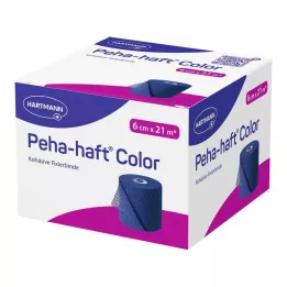 PEHA-HAFT Color Fixierb.latexfrei 6 cmx21 m sininen, 1 kpl