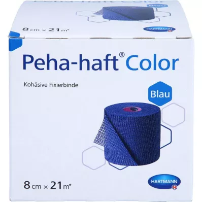 PEHA-HAFT Color Fixierb.latexfrei 8 cmx21 m sininen, 1 kpl