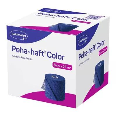 Peha-Haft Color kiinnitysside lateksiton 8 cmx21 m sininen, 1 kpl
