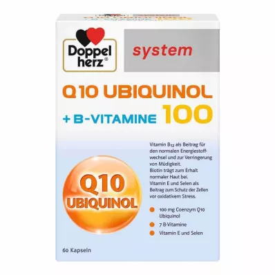 DOPPELHERZ Q10 Ubiquinol 100 järjestelmäkapselit, 60 kpl