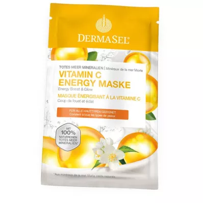 DERMASEL Kuolleenmeren C-vitamiinia sisältävä energianaamio, 12 ml