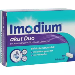 IMODIUM akut Duo 2 mg/125 mg tabletit, 12 kpl
