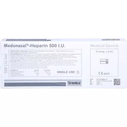 MEDUNASAL-Hepariini 500 I.U. ampullit, 10X5 ml, 10X5 ml