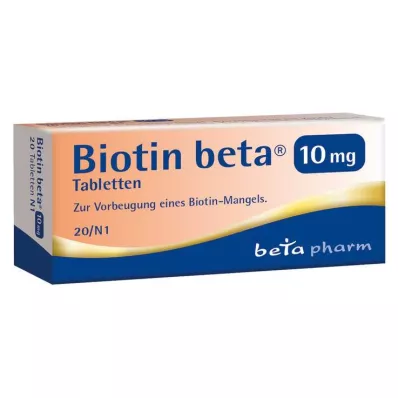 BIOTIN BETA 10 mg tabletit, 20 kpl
