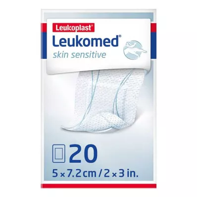 Leukomed® skin herkkä 5x7,2 cm, 20 kpl