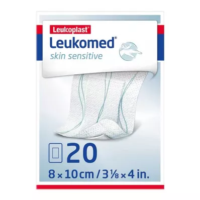 Leukomed® skin herkkä 8x10 cm, 20 kpl