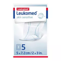 LEUKOMED ihoherkkä steriili 5x7,2 cm, 5 kpl