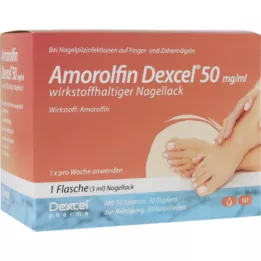 AMOROLFIN Dexcel 50 mg/ml vaikuttavaa ainetta sisältävä kynsilakka, 3 ml