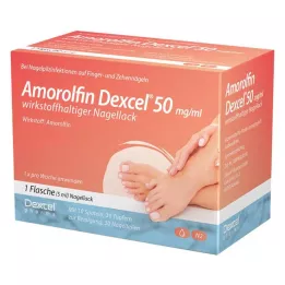 AMOROLFIN Dexcel 50 mg/ml vaikuttavaa ainetta sisältävä kynsilakka, 5 ml