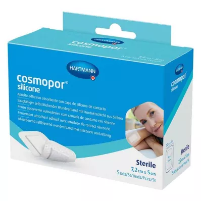 COSMOPOR silikoninen haavasidos 5x7,2 cm, 5 kpl COSMOPOR silikoninen haavasidos 5x7,2 cm, 5 kpl