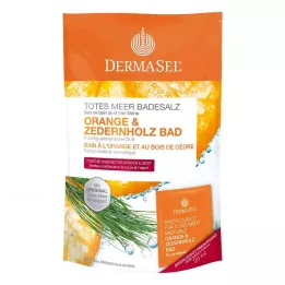 DERMASEL Kuolleenmeren kylpysuola appelsiini &amp; setripuu, 1 p