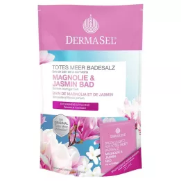 DERMASEL Kuolleenmeren kylpysuola Magnolia &amp; Jasmiini, 1 p