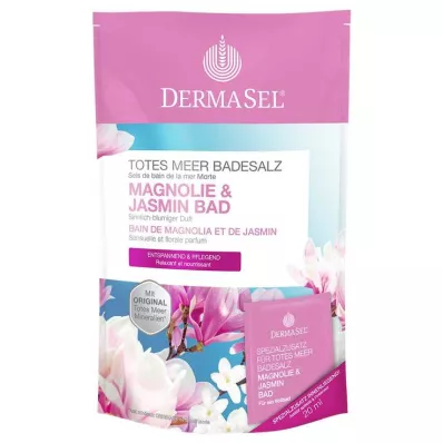 DERMASEL Kuolleenmeren kylpysuola Magnolia & Jasmiini, 1 p DERMASEL Kuolleenmeren kylpysuola Magnolia & Jasmiini, 1 p