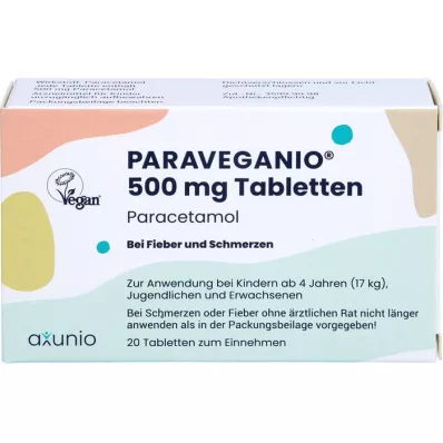 PARAVEGANIO 500 mg tabletit, 20 kpl