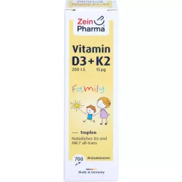 VITAMIN D3+K2 MK-7 kaikki trans Perhetiputus, 20 ml