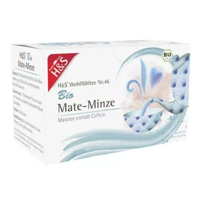 H&S Organic Mate Mint -suodatinpussi, 20X1,8 g H&S Organic Mate Mint -suodatinpussi, 20X1,8 g