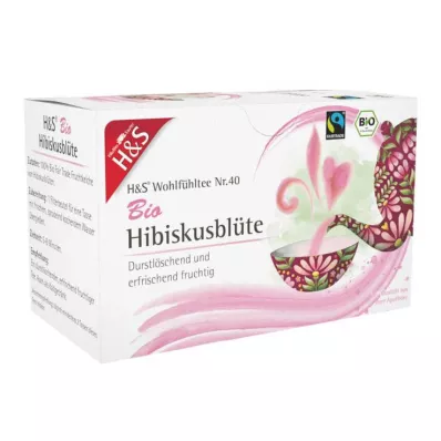 H&S Organic Hibiscus Flower -suodatinpussi, 20X1,75 g H&S Organic Hibiscus Flower -suodatinpussi, 20X1,75 g