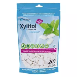 MIRADENT Ksylitolipurukumin minttutäyte, 200 kpl