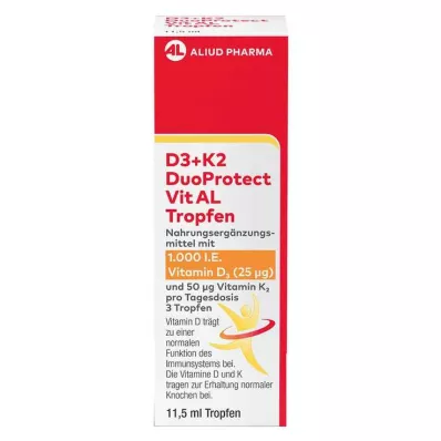 D3+K2 DuoProtect Vit AL 1000 I.U./50 µg tippoja, 11,5 ml