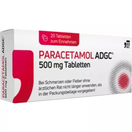 PARACETAMOL ADGC 500 mg tabletit, 20 kpl