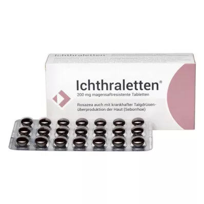 ICHTHRALETTEN 200 mg enteropäällysteiset tabletit, 84 kpl