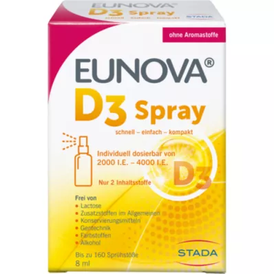 EUNOVA D3-vitamiinisuihke, 8 ml