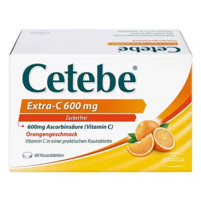 CETEBE Extra-C 600 mg purutabletit, 60 kpl CETEBE Extra-C 600 mg purutabletit, 60 kpl