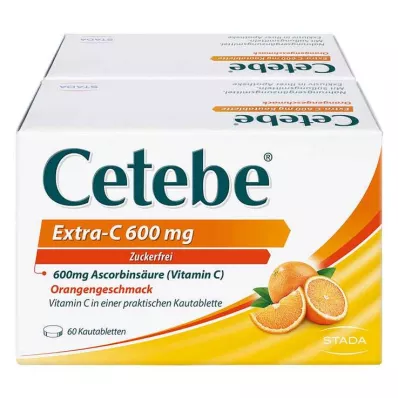 CETEBE Extra-C 600 mg purutabletit, 120 kpl CETEBE Extra-C 600 mg purutabletit, 120 kpl